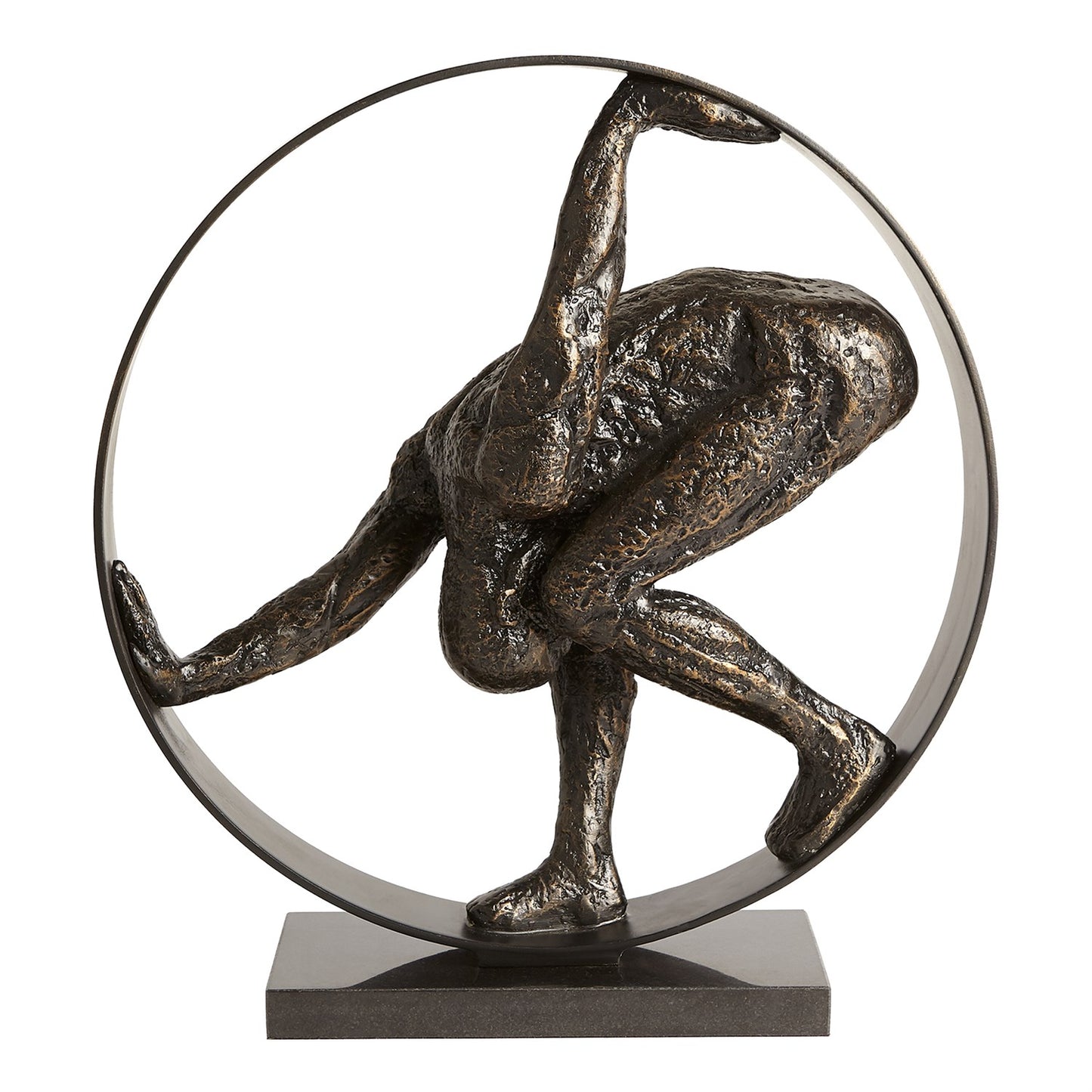 Man in Circle Sculpture-Bronze