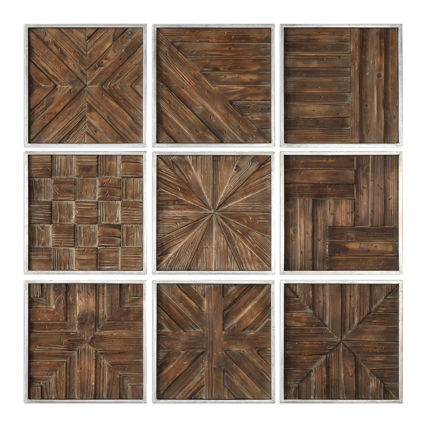 Bryndle Squares Wood Wall Decor S/9