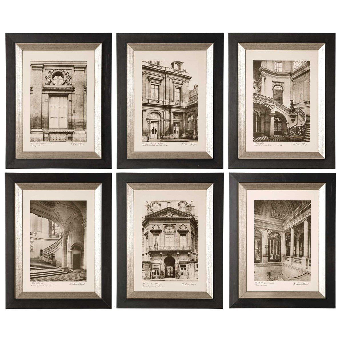 Paris Scene Framed Prints S/6