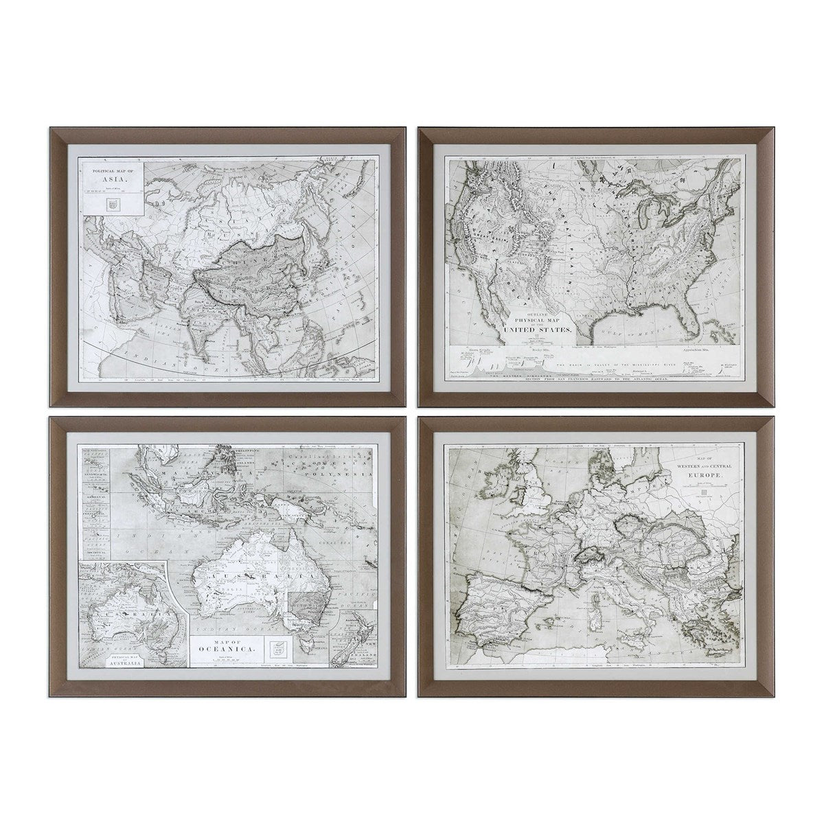 World Map Framed Print