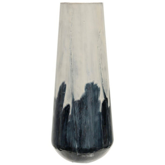 Azure Metal Vase - Large