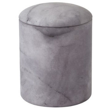 Gala Alabaster Canister-Grey-Tall