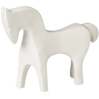 Horse-Matte White