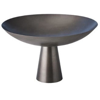 Fontana Compote-Gunmetal-Lg