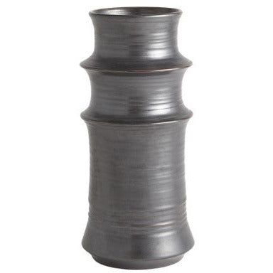 Cylinder Vase-Gunmetal-Lg