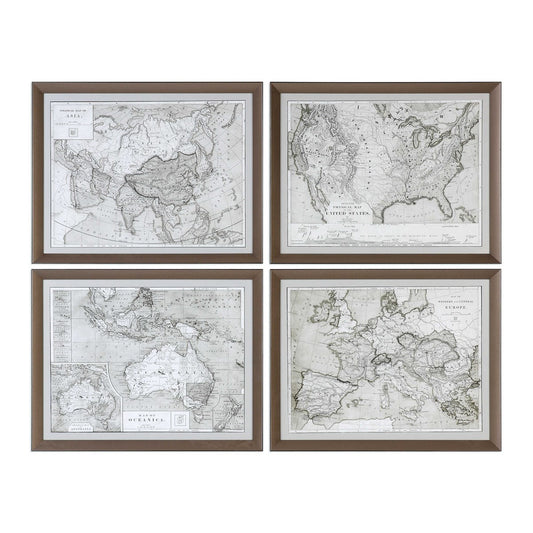 World Map Framed Print