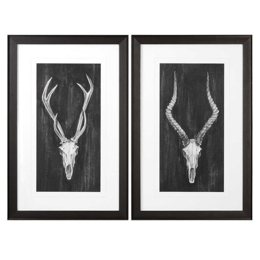 Rustic European Mounts Framed Prints  S/2