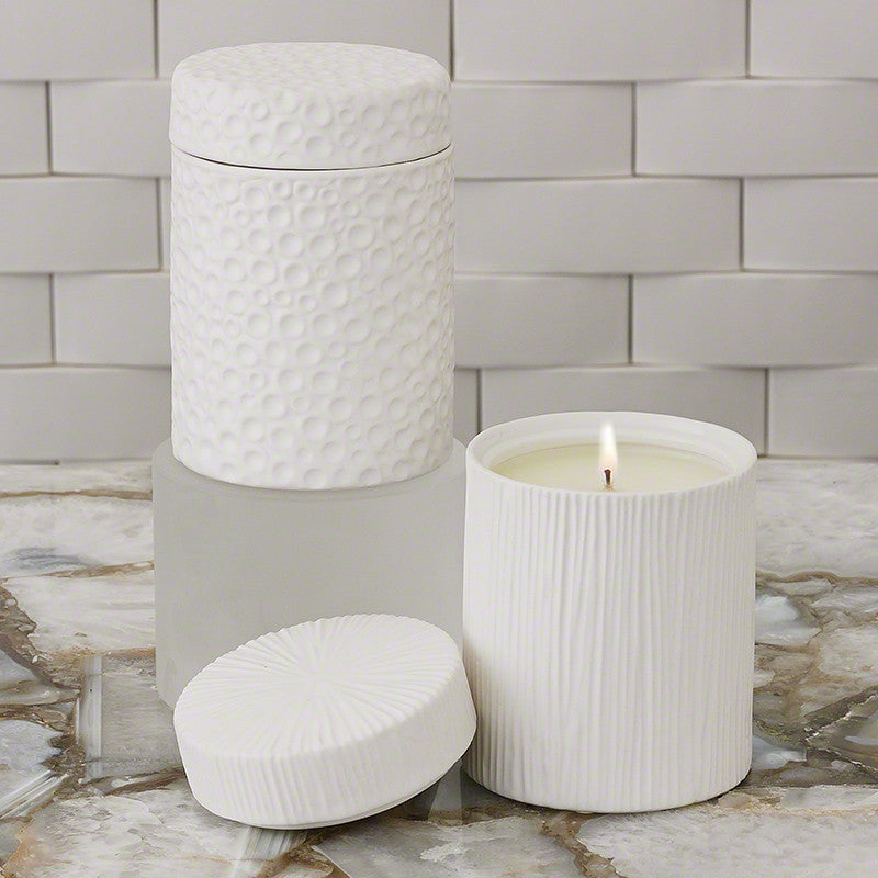 Ocean Jar Candle-White Tahiti-Matte White