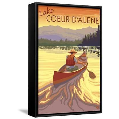 Coeur D'Alene, Idaho - Canoe Scene