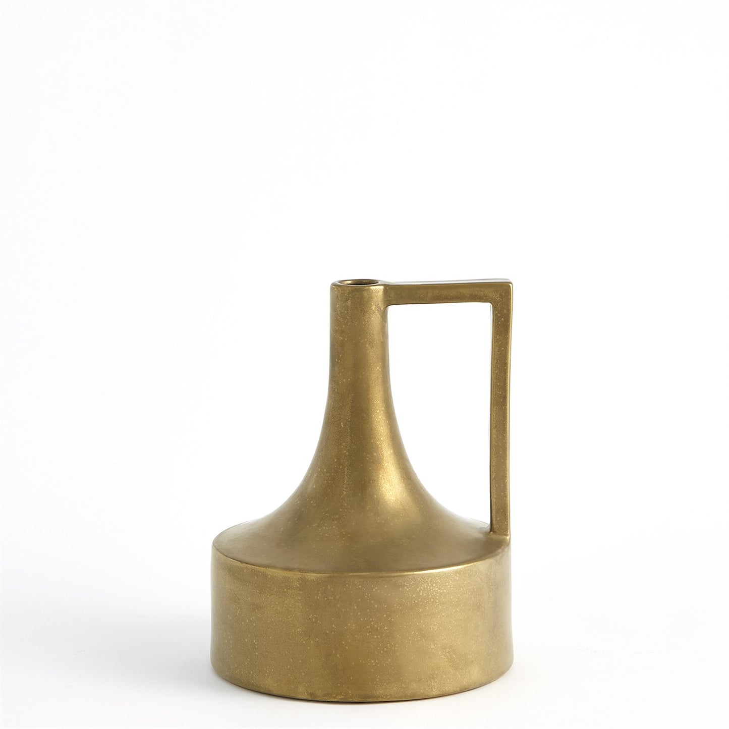 Short Neck Handle Vase-Gold